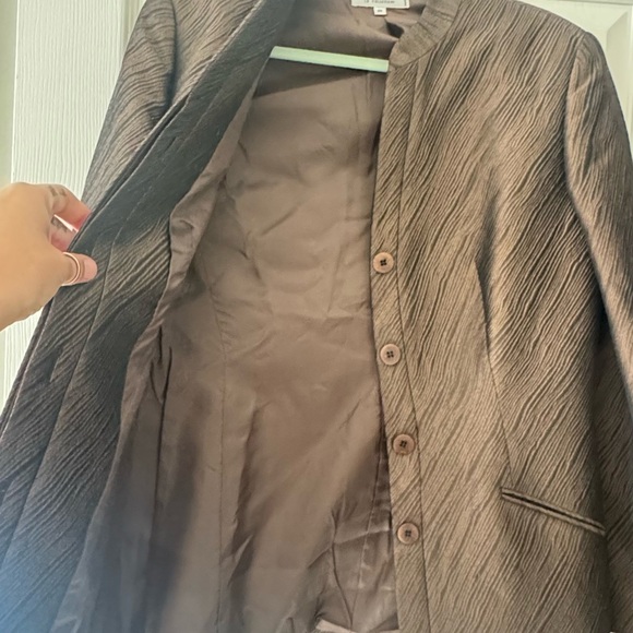 Giorgio Armani Brown Textured Jacket - Picture 6 of 9